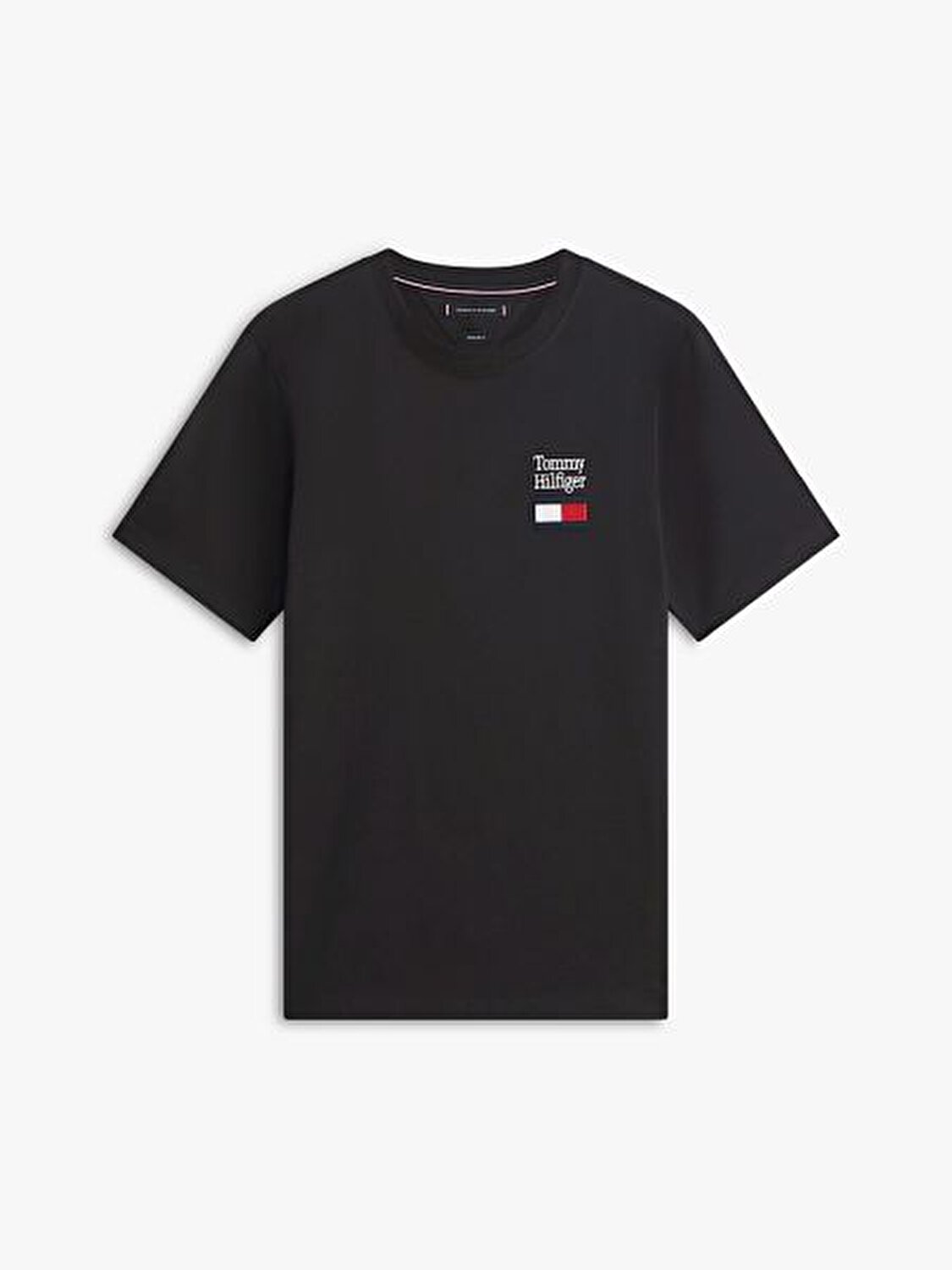 SİYAH LOGOLU ERKEK T-SHIRT