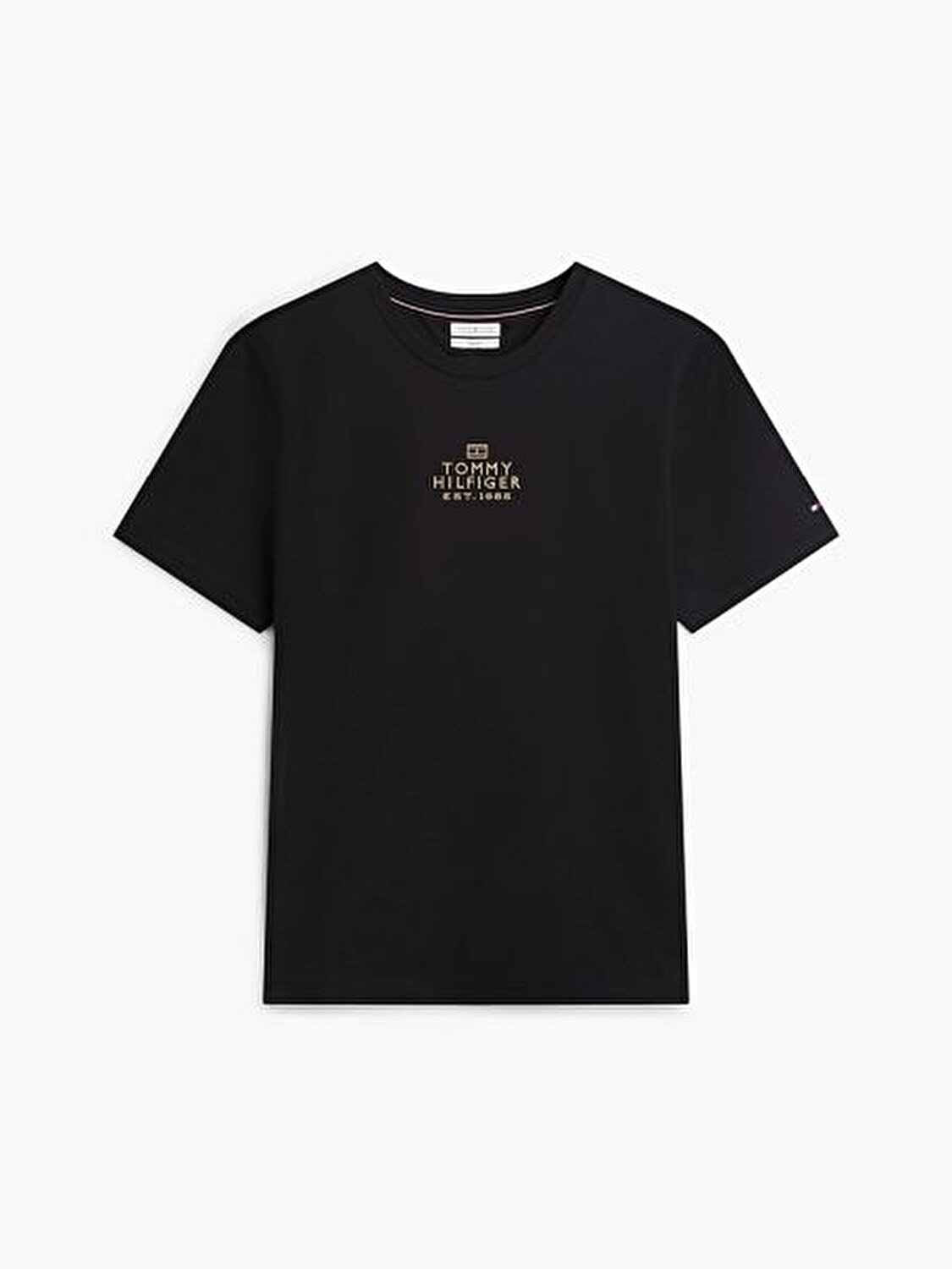 SİYAH LOGOLU ERKEK T-SHIRT