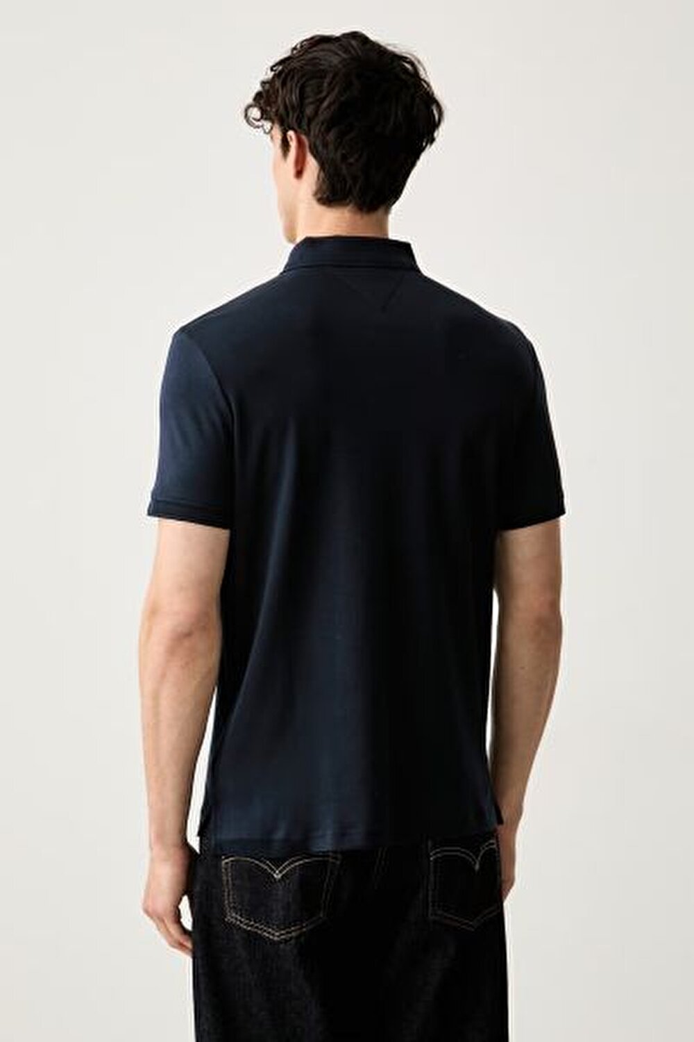 LACİVERT LOGOLU ERKEK POLO T-SHIRT