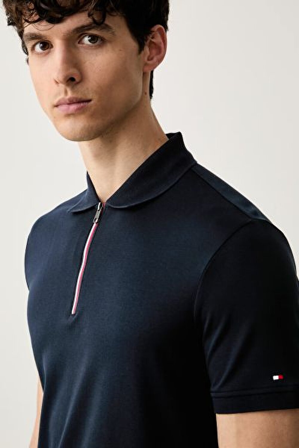 LACİVERT LOGOLU ERKEK POLO T-SHIRT
