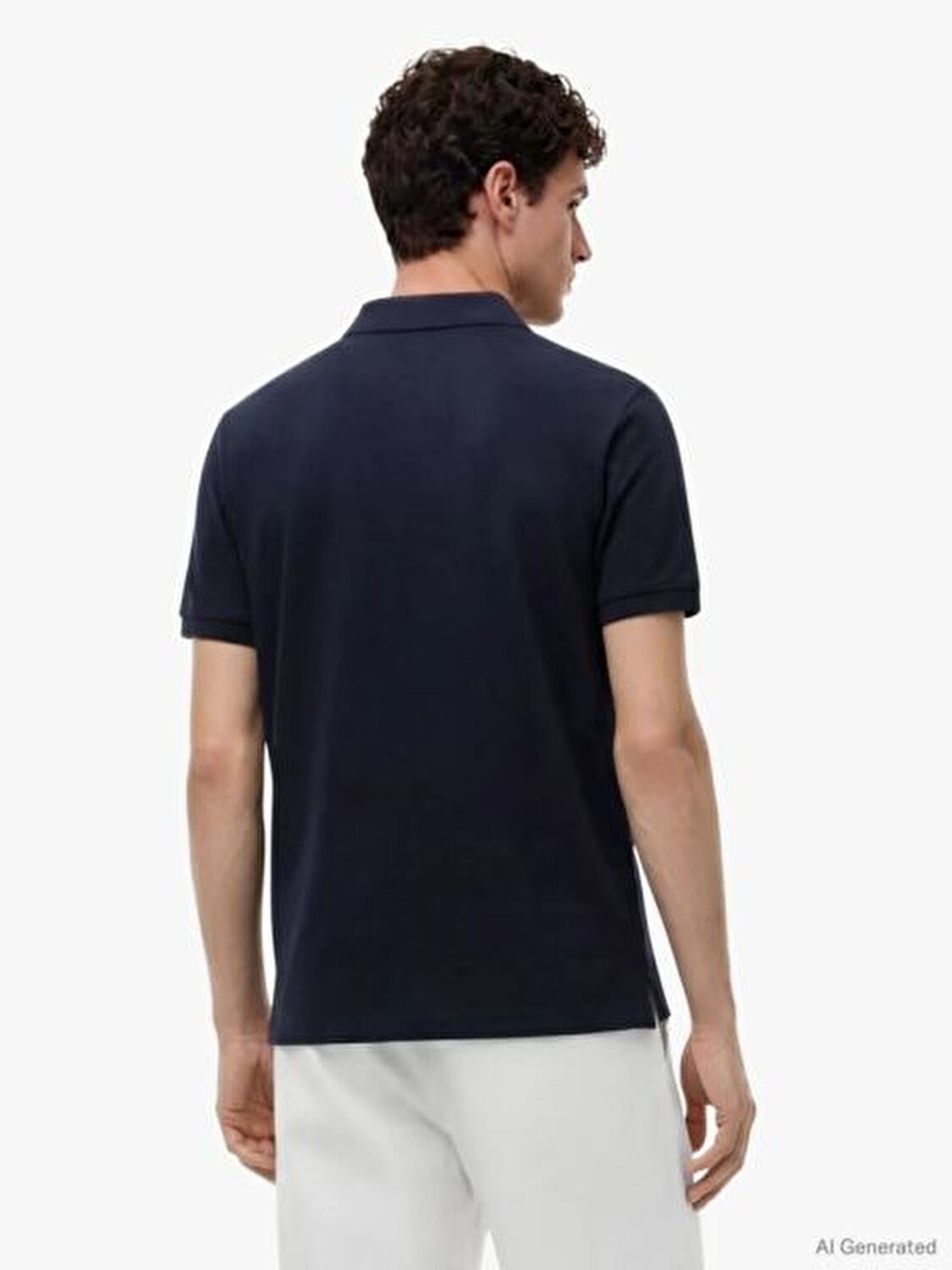 LACİVERT LOGOLU ERKEK POLO T-SHIRT