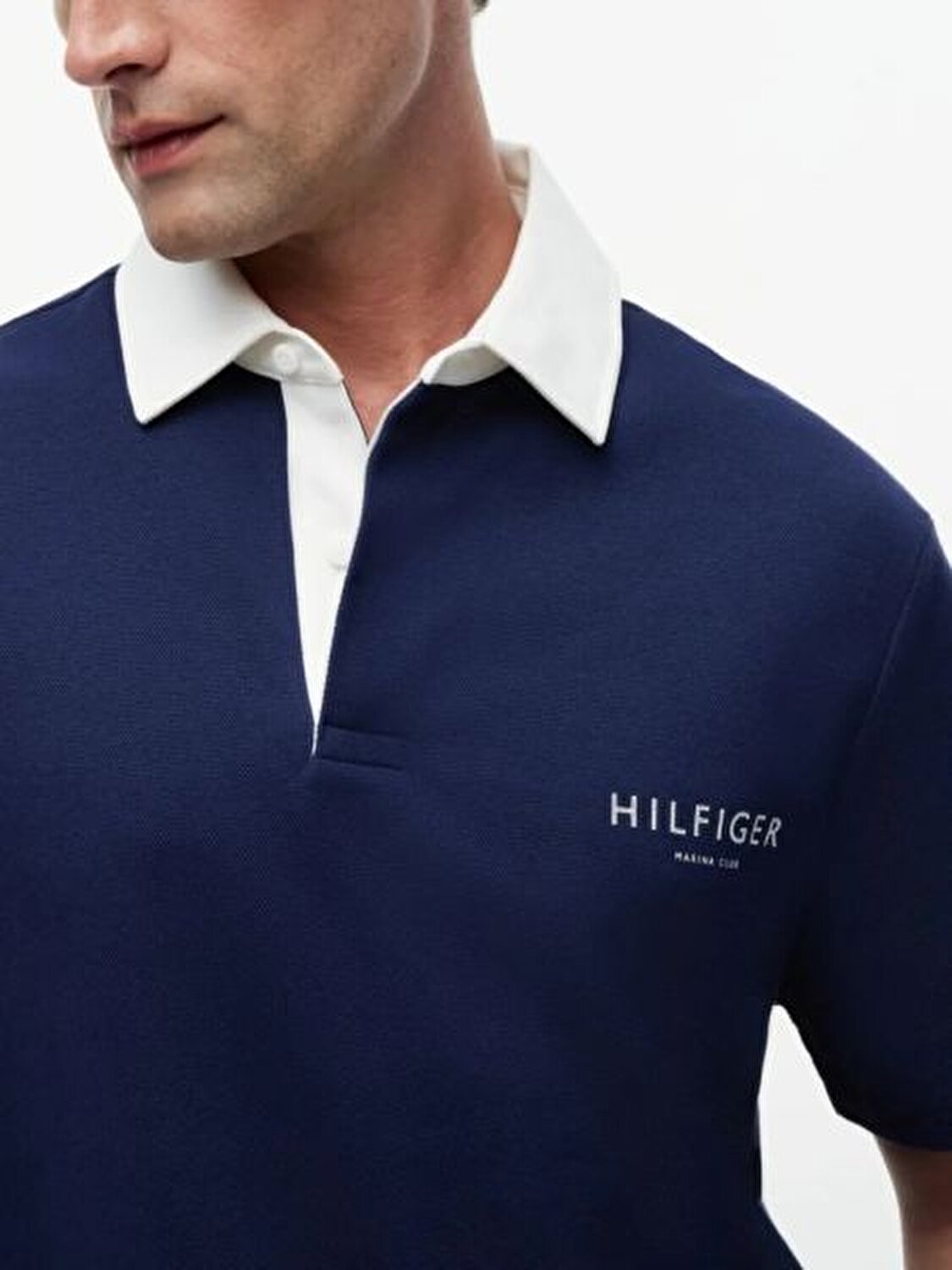 LACİVERT LOGOLU ERKEK POLO T-SHIRT