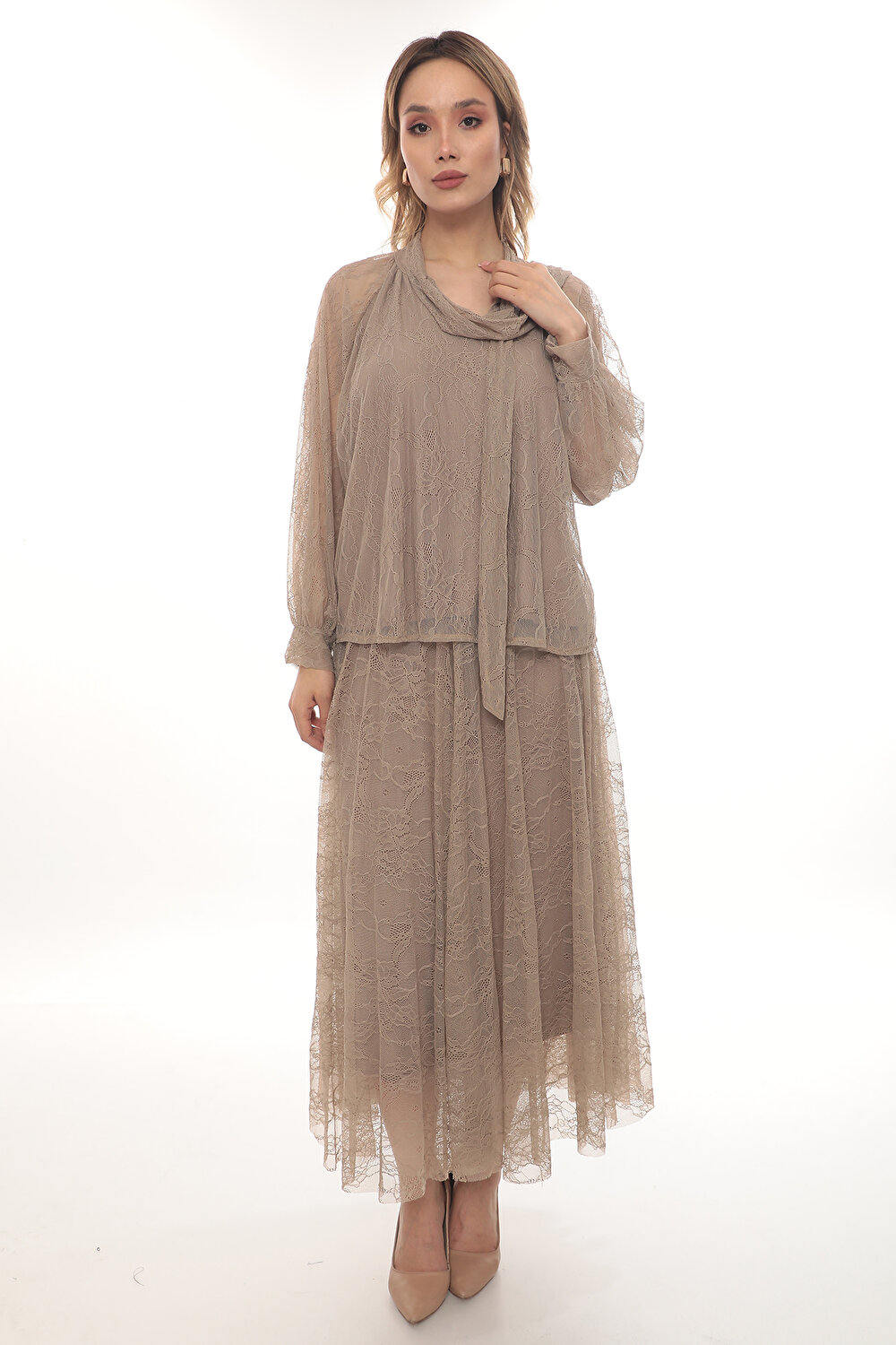 VİZON KADIN BLUZ ETEK TAKIM