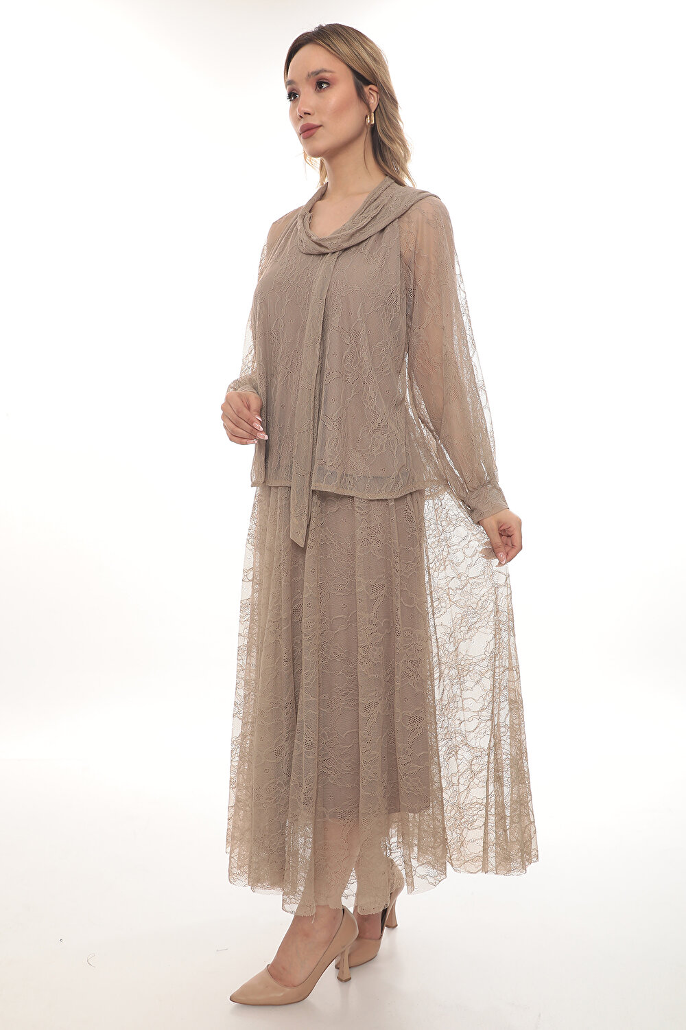 VİZON KADIN BLUZ ETEK TAKIM