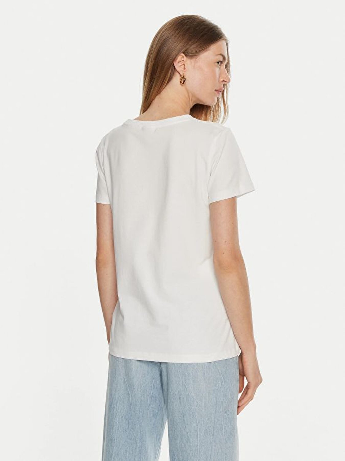 BEYAZ BASKILI KADIN T-SHIRT