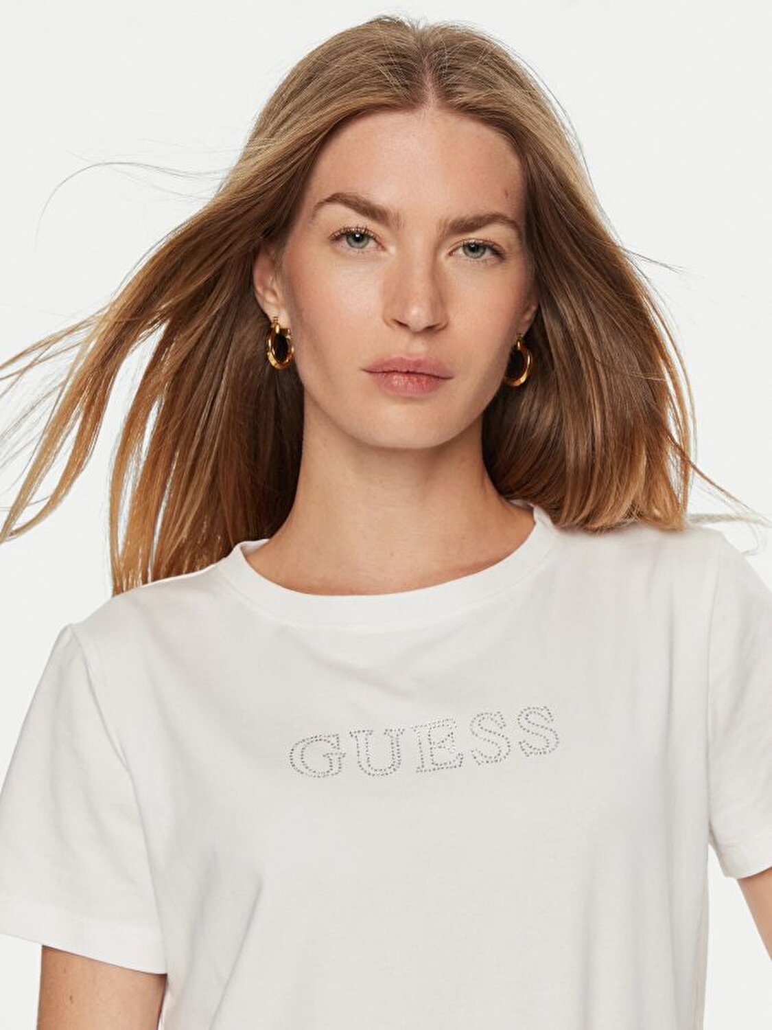 BEYAZ BASKILI KADIN T-SHIRT