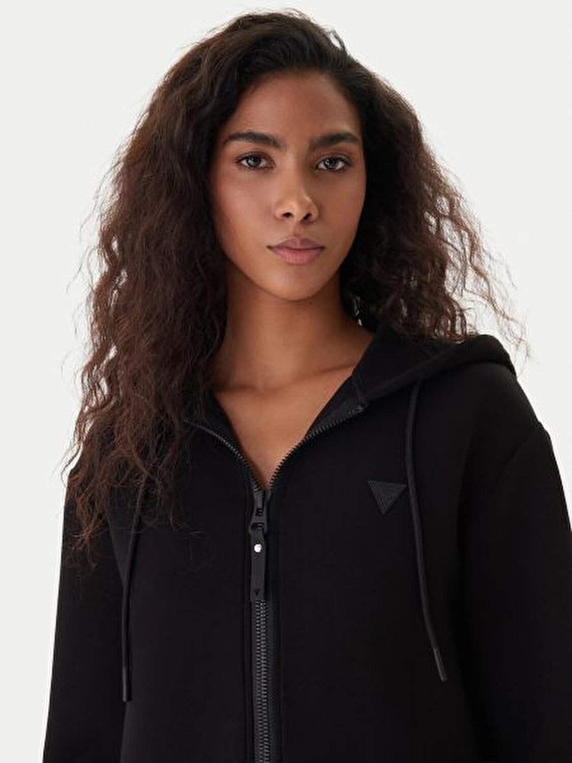 SİYAH LOGOLU KADIN SWEATSHIRT