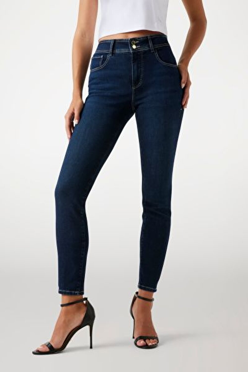 SHAPE UP LACİVERT KADIN SKINNY FIT JEAN PANTOLON
