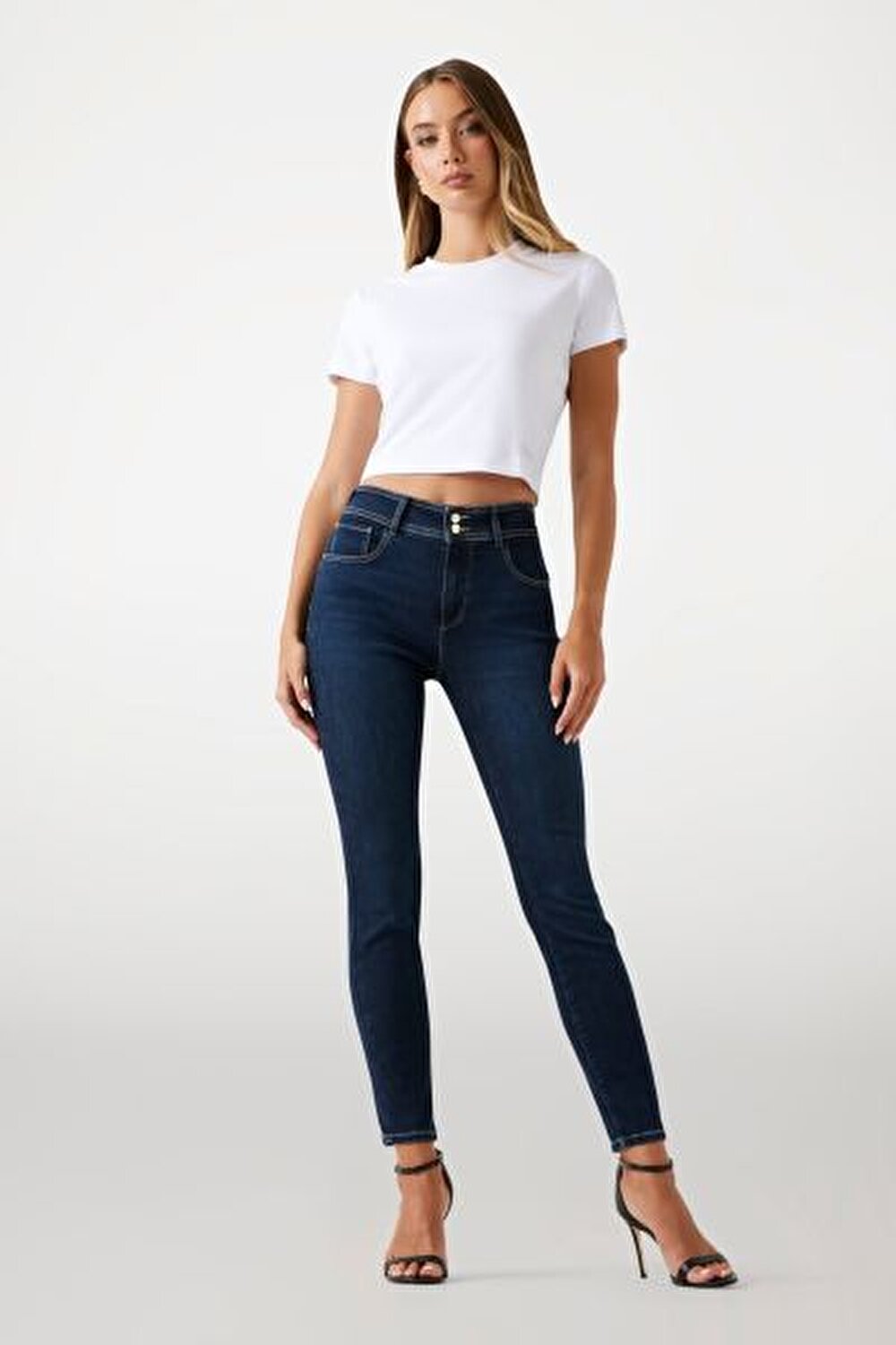SHAPE UP LACİVERT KADIN SKINNY FIT JEAN PANTOLON