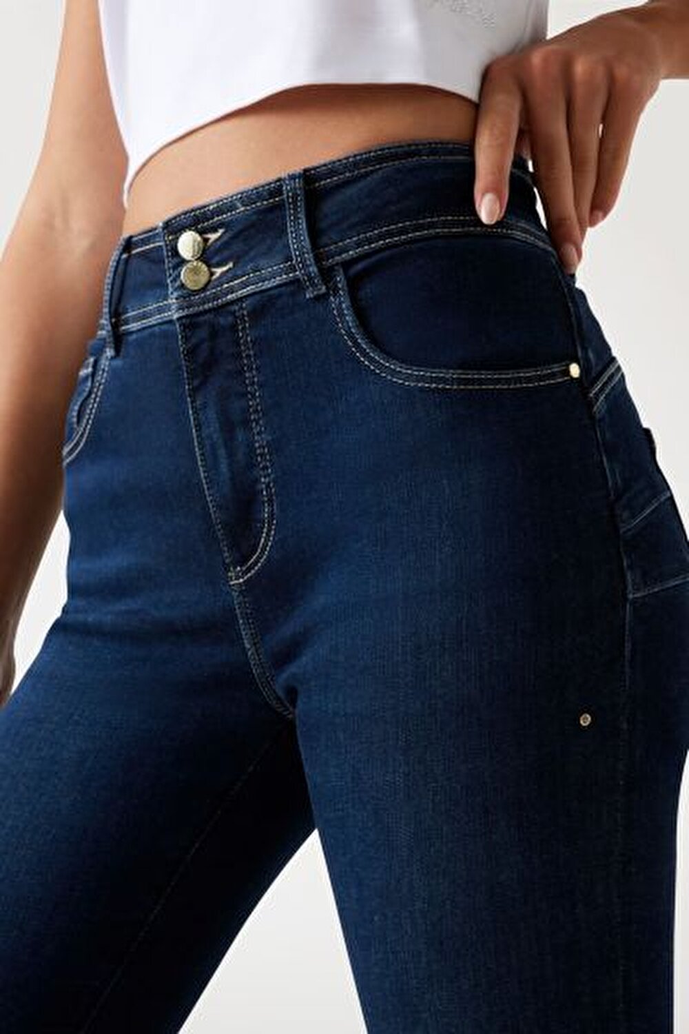 SHAPE UP LACİVERT KADIN SKINNY FIT JEAN PANTOLON