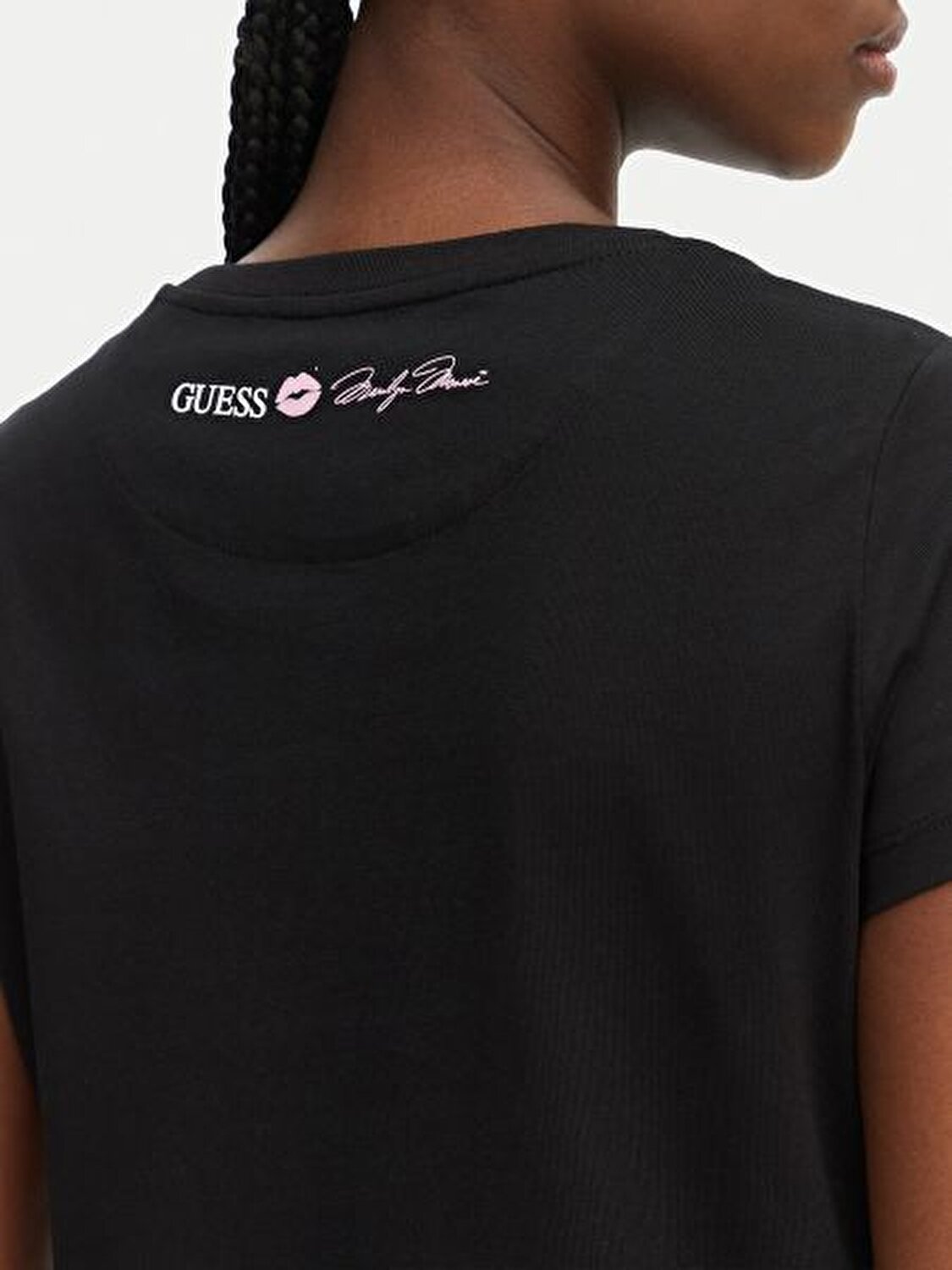 SİYAH BASKILI KADIN T-SHIRT