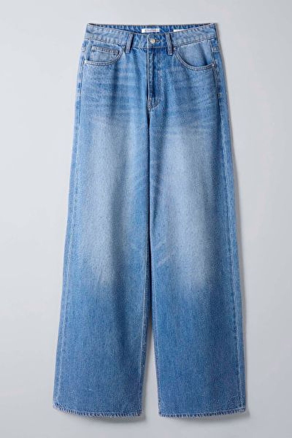 ALBA MAVİ KADIN WIDE LEG JEAN PANTOLON