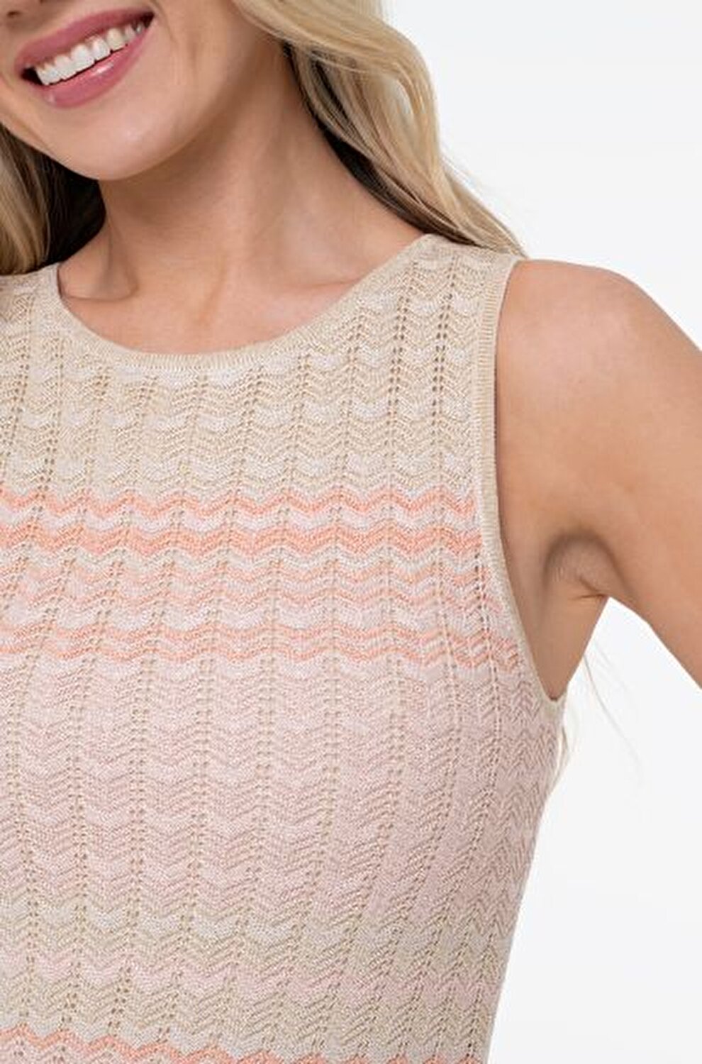 BEJ PEMBE KADIN ELBİSE