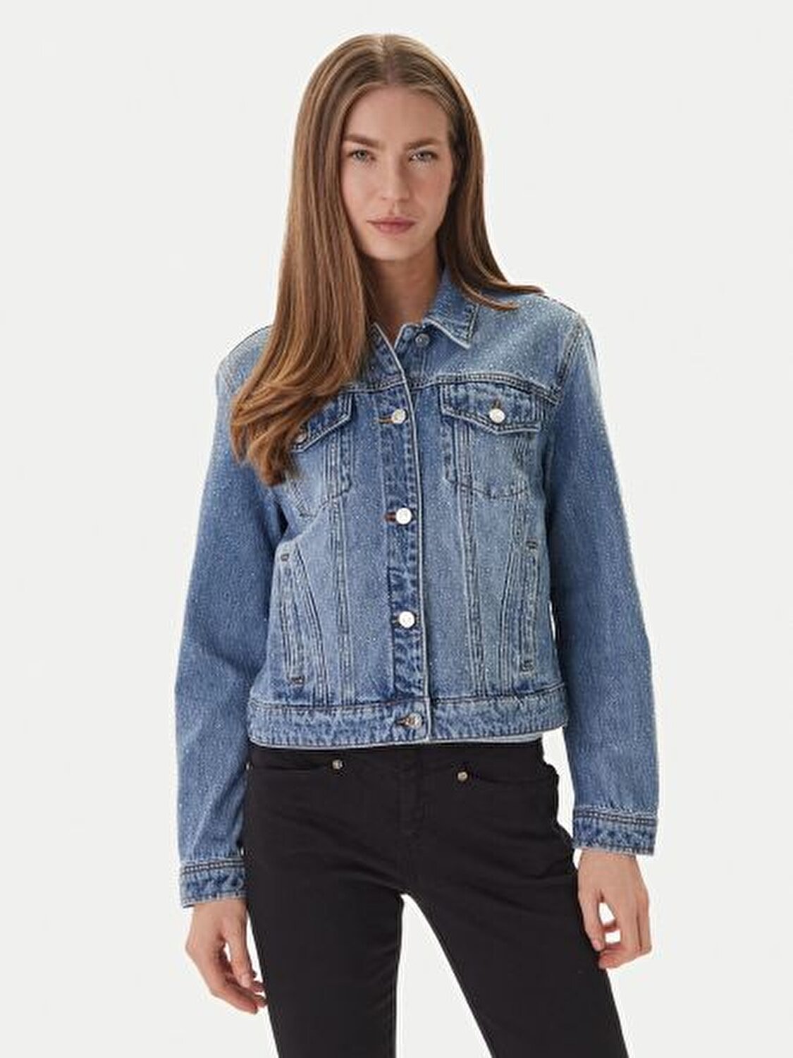 MAVİ KADIN KOT CEKET