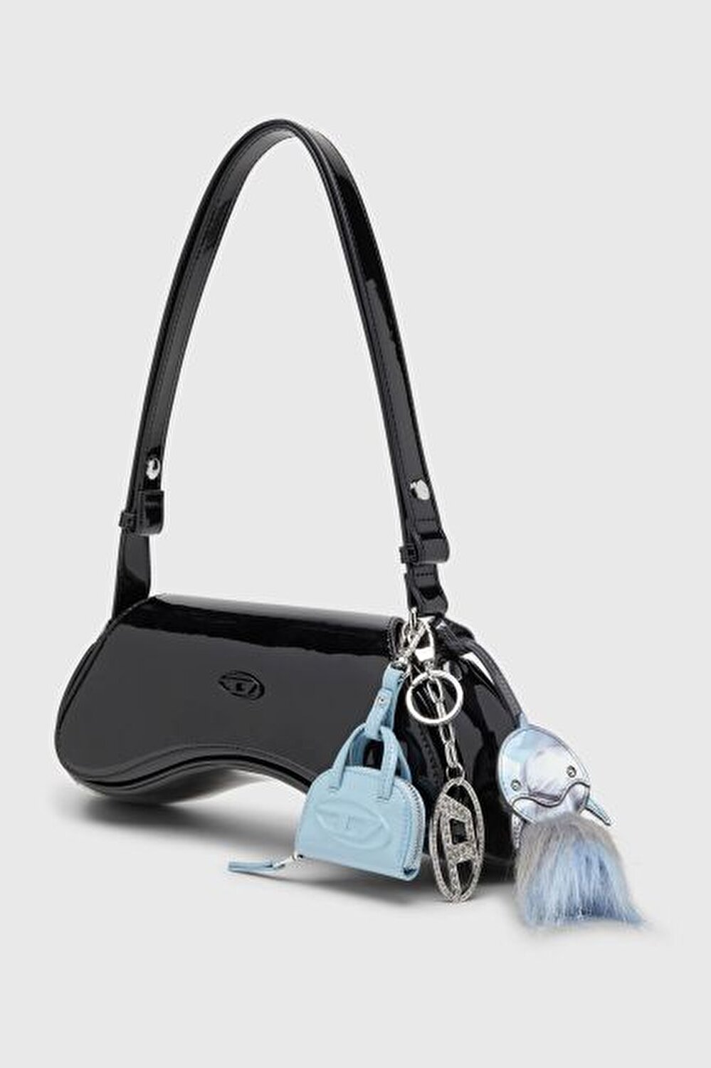 SİYAH KADIN PLAY CROSSBODY SHOULDER DESENLİ OMUZ ÇANTASI 