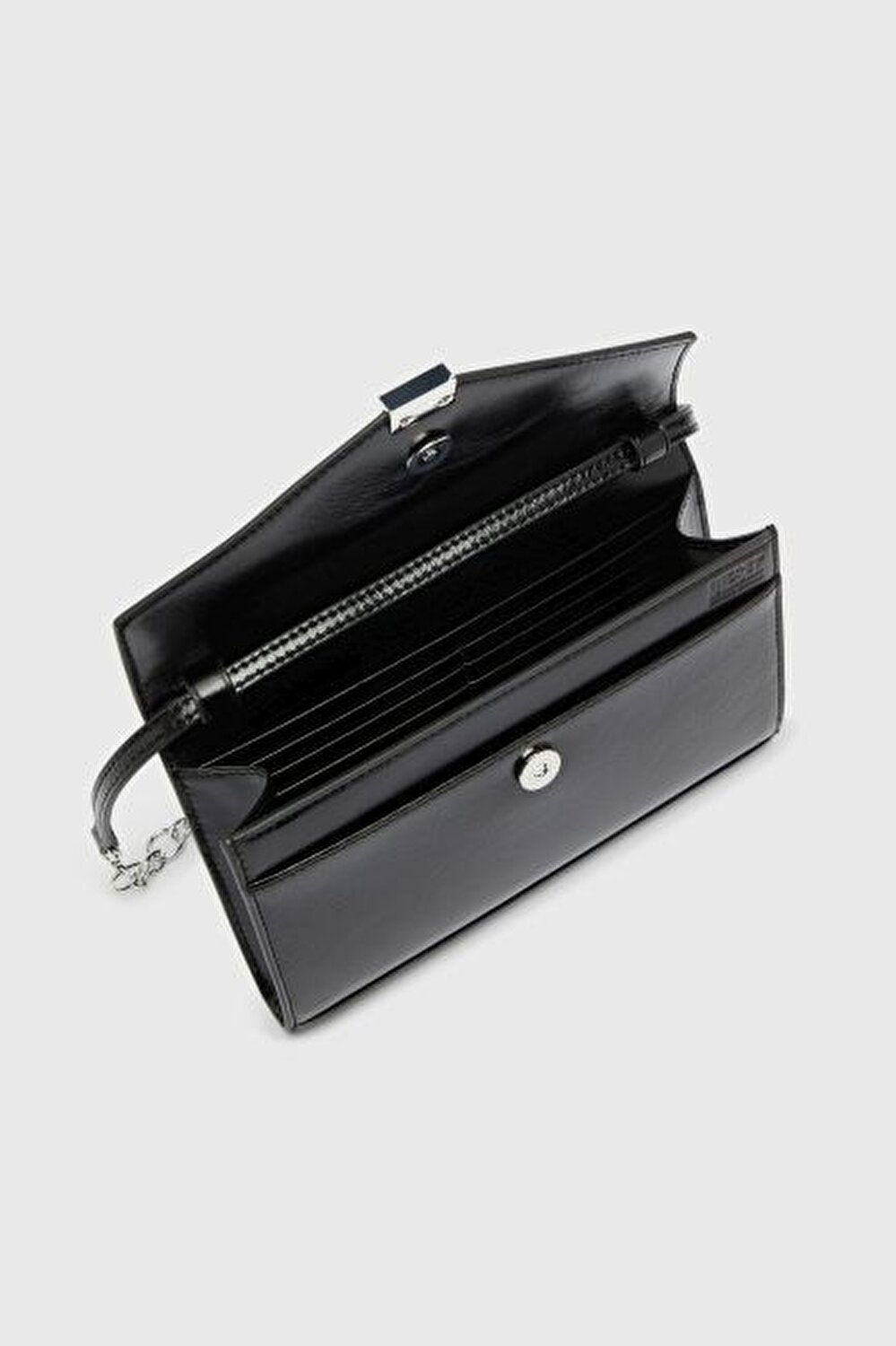 SİYAH KADIN D-ENVELOP WALLET ON CHAIN CÜZDAN