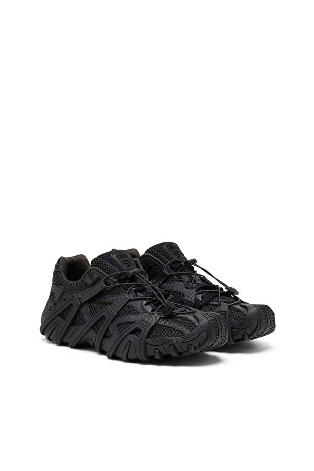 Diesel Erkek Logo Detaylı Siyah Sneaker (S-PROTOTYPE)