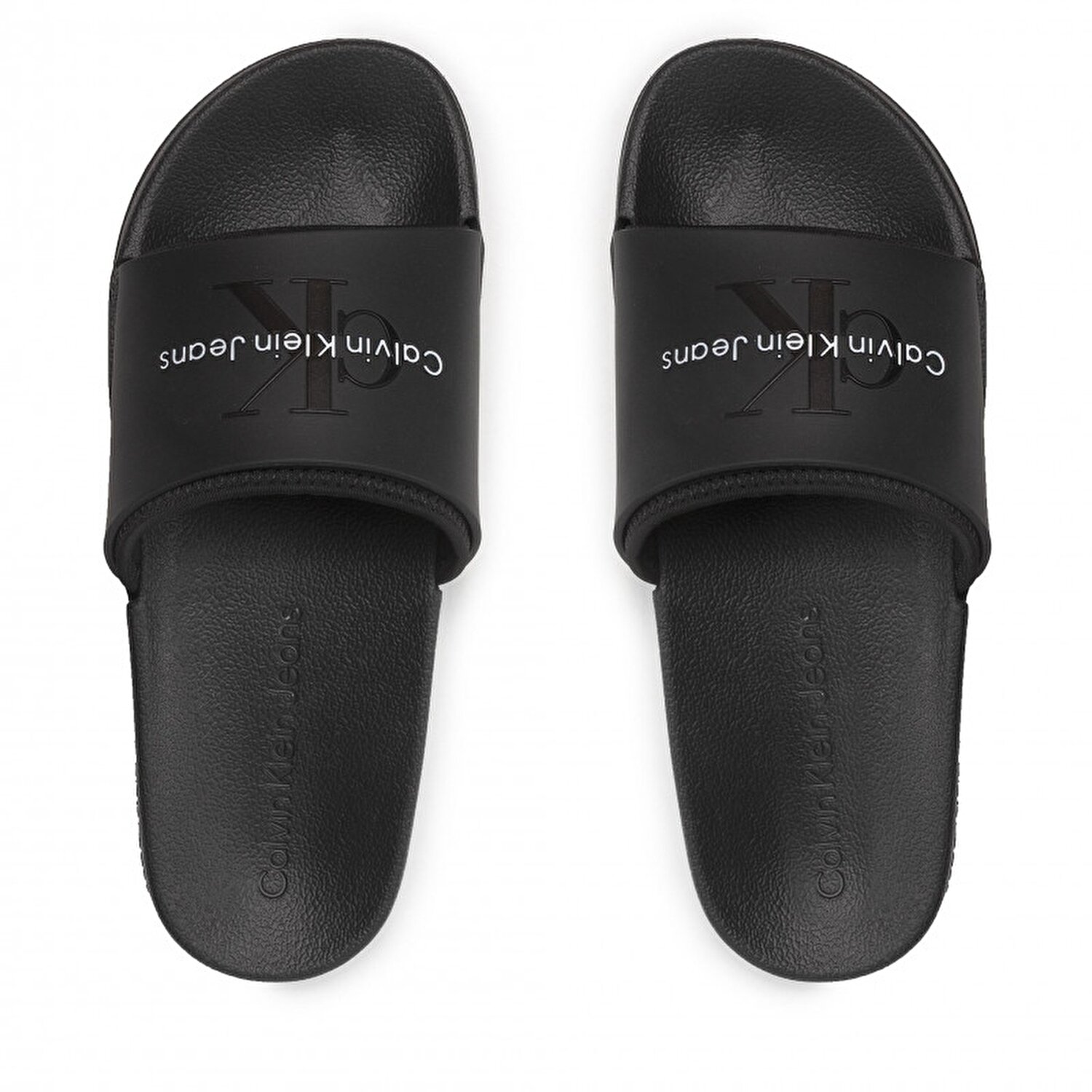 Calvin Klein Erkek Logo Detaylı Siyah Terlik