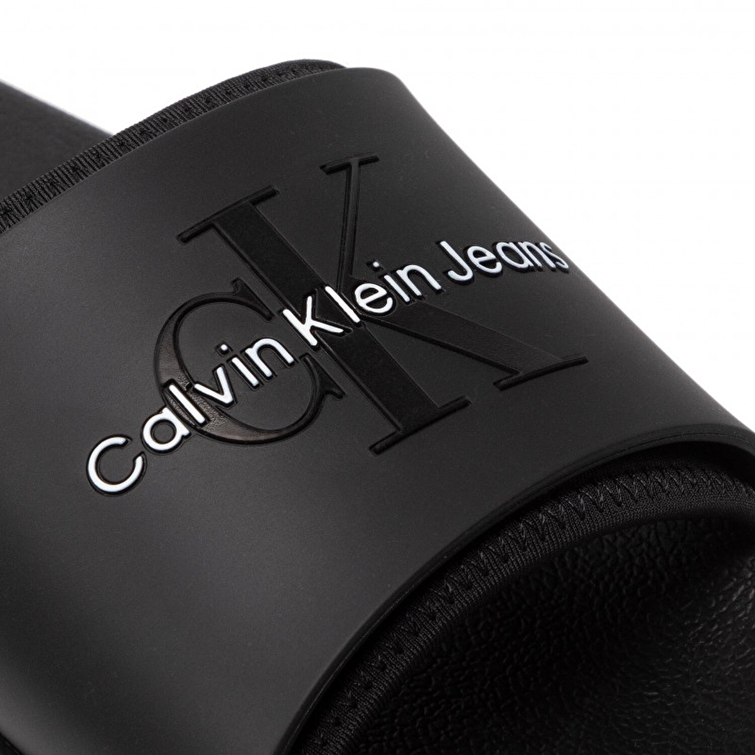 Calvin Klein Erkek Logo Detaylı Siyah Terlik