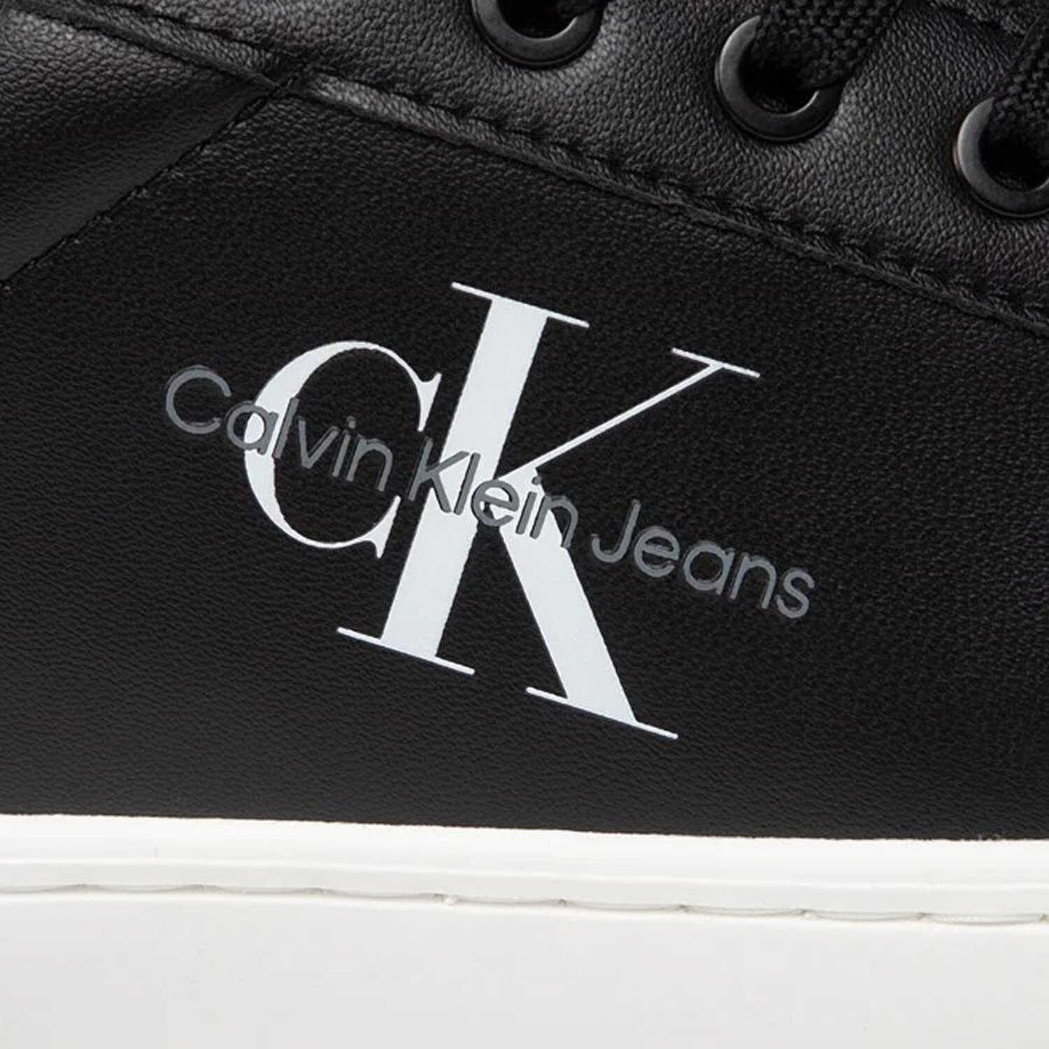 Calvin Klein Erkek Logo Detaylı Siyah Ayakkabı