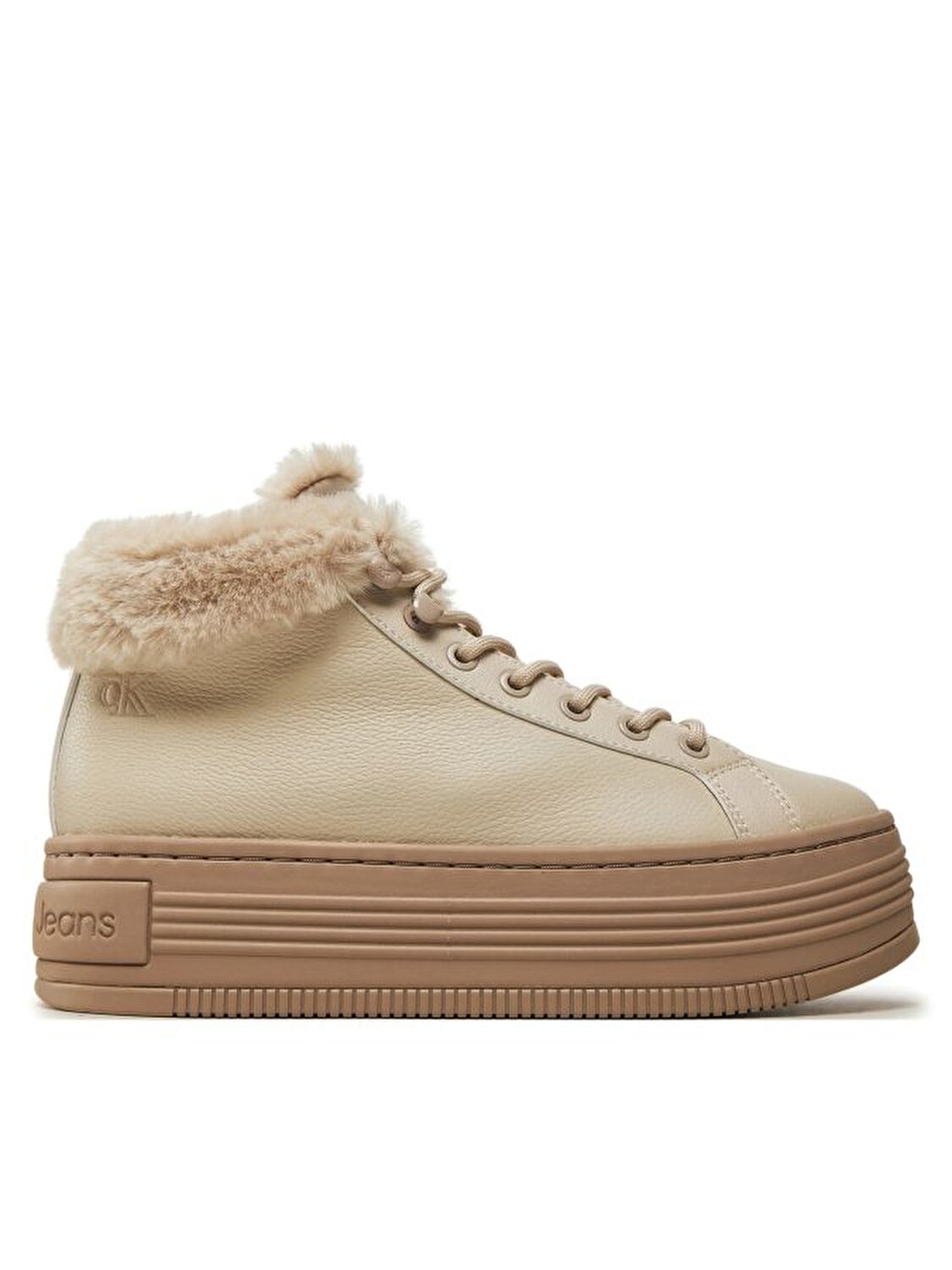 BOLD PLATF LOW LACEUP MG LTH