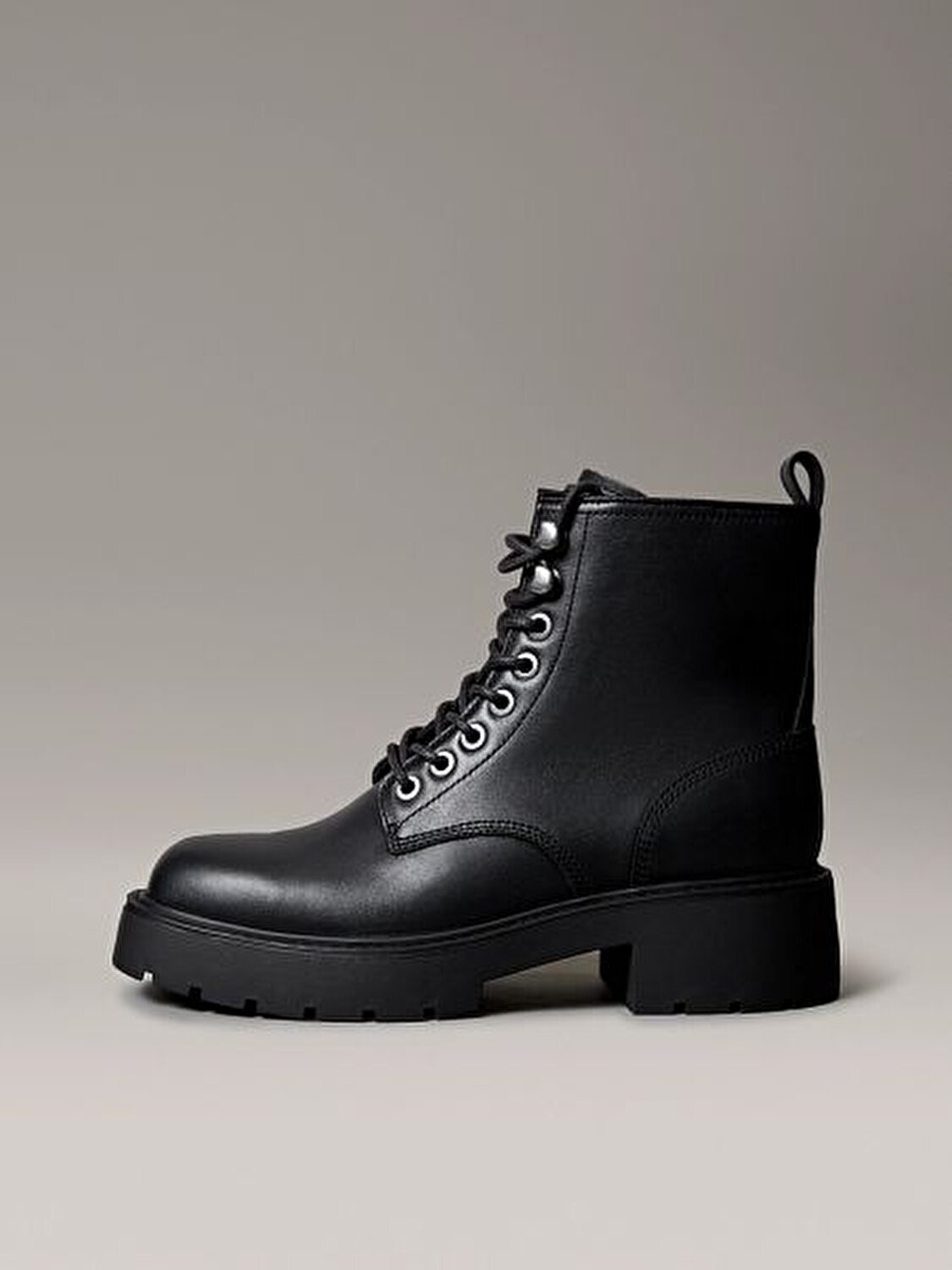 CHUNKY LACE UP ZIP BOOT