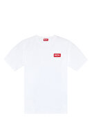 Diesel Erkek Logo Detaylı Beyaz T-Shirt