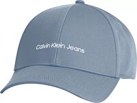Calvin Klein Erkek Logo Detaylı Mavi Şapka 