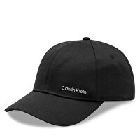 Calvin Klein Erkek Logo Detaylı Siyah Şapka