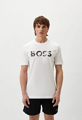 BOSS Beyaz ERKEK T SHIRT 4063541077043 JeansLab