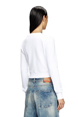 Diesel Kadın Bisiklet Yaka Beyaz Sweatshirt