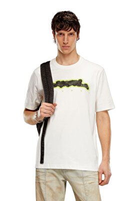 Diesel Erkek Beyaz T-Shirt