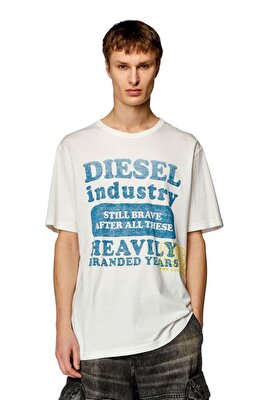 Diesel Erkek Beyaz T-Shirt