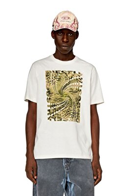 Diesel Erkek Beyaz T-Shirt