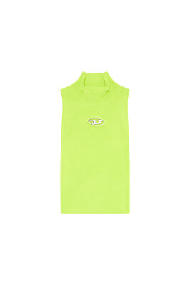 Diesel Kadın Oval-D Logo Sarı Top
