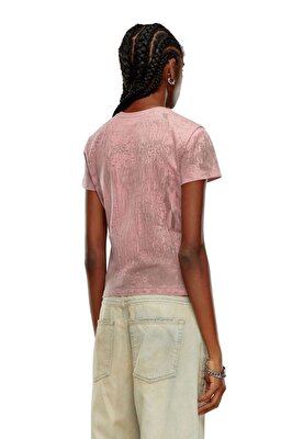 Diesel Kadın Pembe T-Shirt