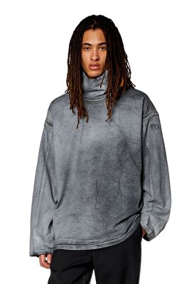 Diesel Erkek Gri Sweatshirt