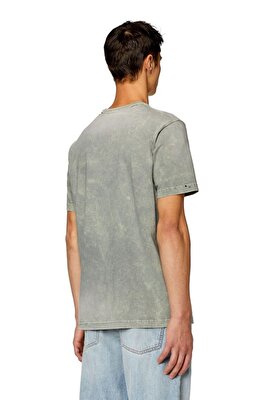 Diesel Erkek Bisiklet Yaka Gri T-Shirt