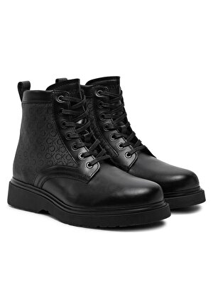 LACE UP BOOT W/ ZIP MONO