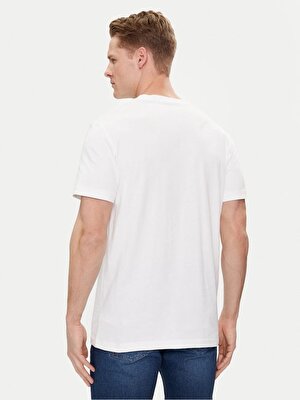 Calvin Klein Erkek Beyaz Kısa Kollu T-Shirt