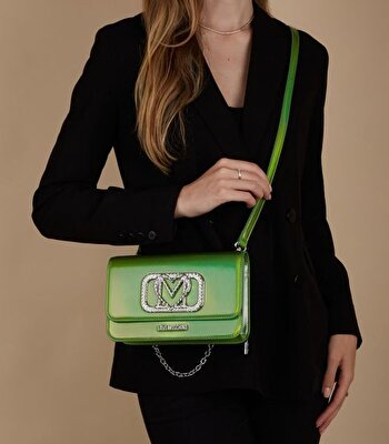 BORSA PU LAMINATO VERDE LAM.