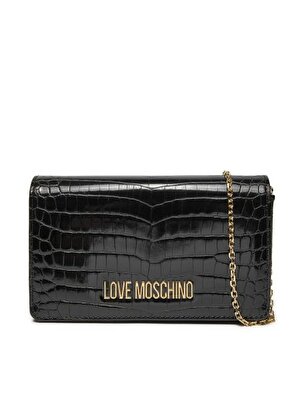 BORSA SHINY CROCO PU NERO