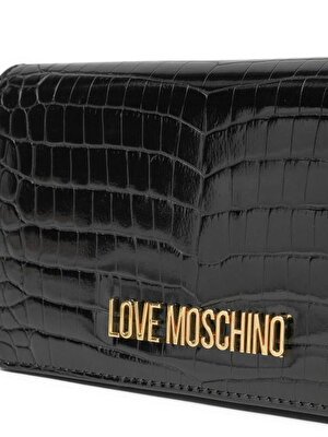 BORSA SHINY CROCO PU NERO
