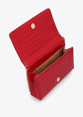 BORSA SHINY CROCO PU ROSSO