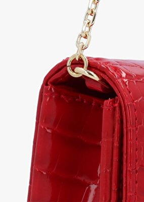 BORSA SHINY CROCO PU ROSSO