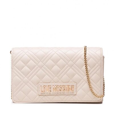 BORSA QUILTED  PU AVORIO