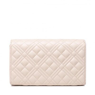 BORSA QUILTED  PU AVORIO