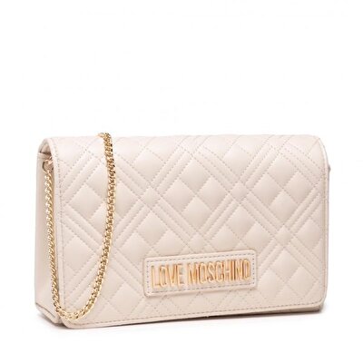BORSA QUILTED  PU AVORIO