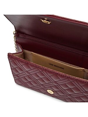 BORSA QUILTED  PU VINO