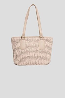 BORSA NYLON SMOCK  SABBIA+PU SABBIA